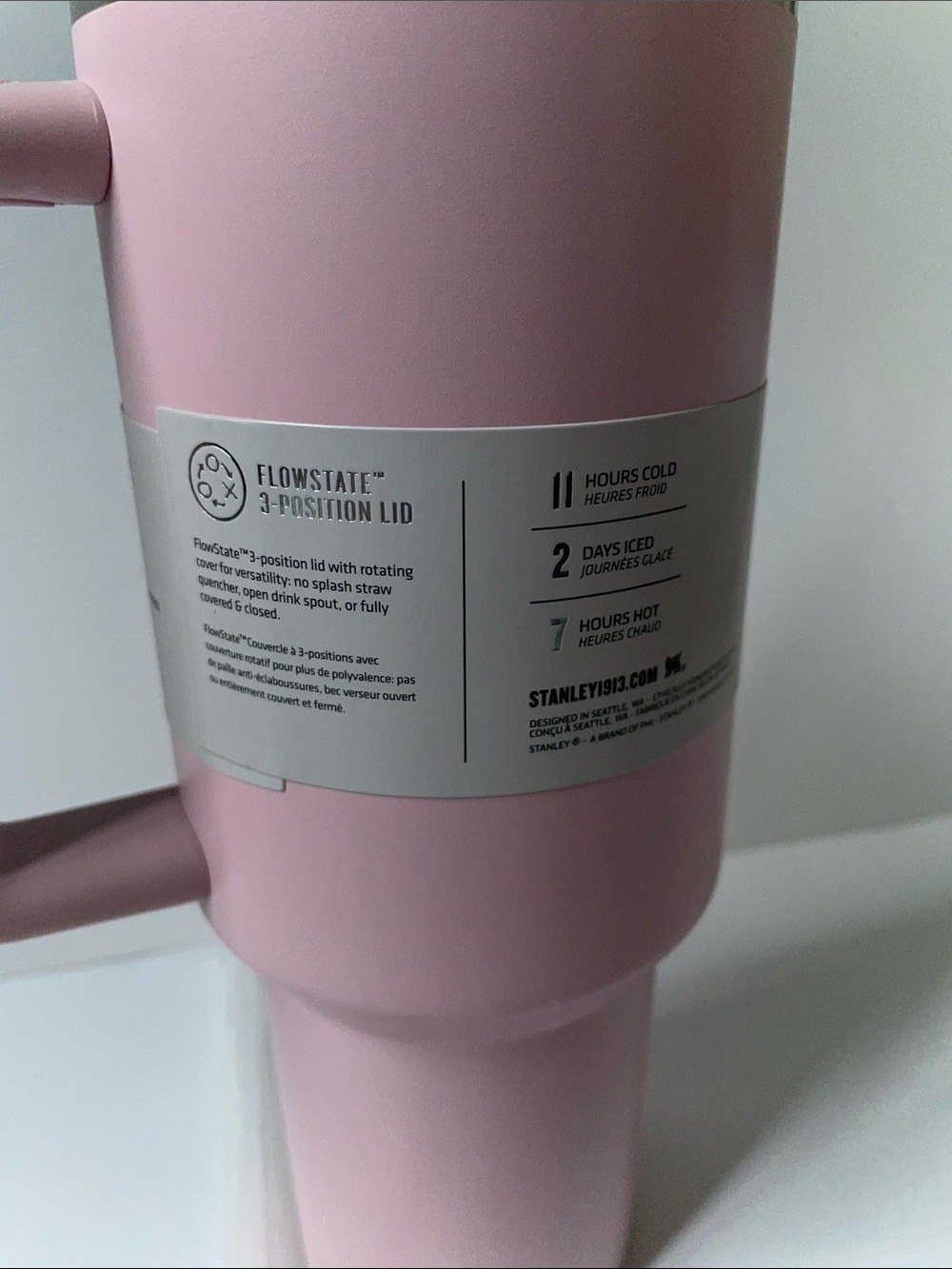 NIB Stanley Pink Insulated Quencher H2.0 Tumbler with Straw.  40 oz. - Picture 3 of 8